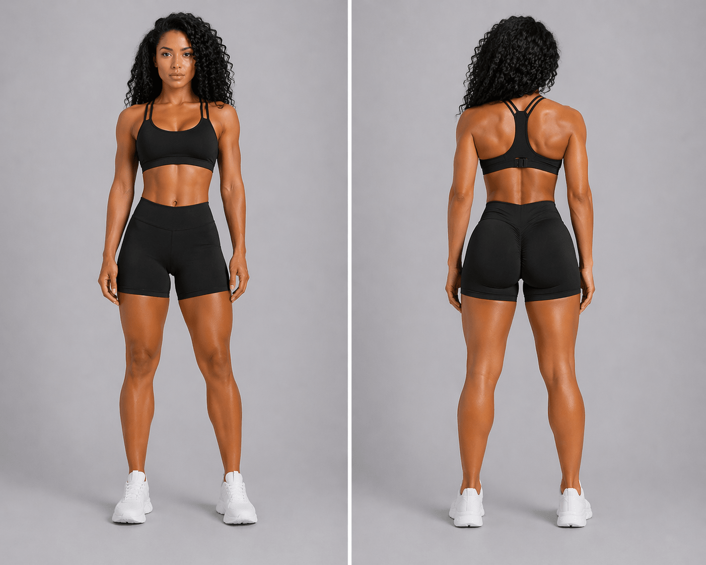 Women's V Back Gym Shorts - AresFit