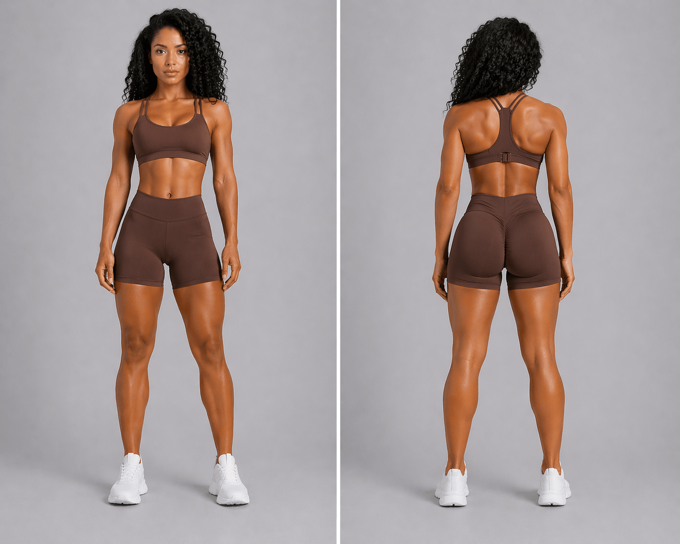 Women's V Back Gym Shorts - AresFit