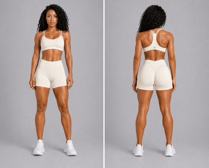 Women's V Back Gym Shorts - AresFit