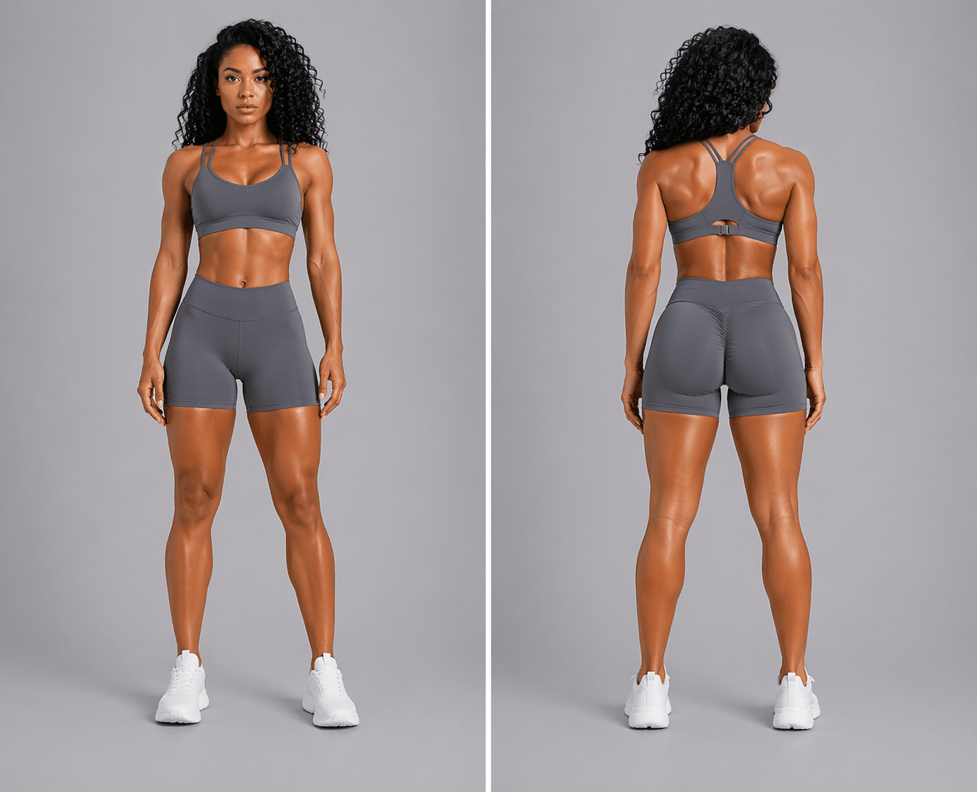 Women's V Back Gym Shorts - AresFit