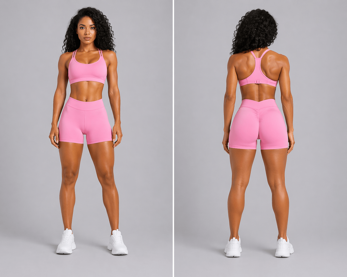 Women's V Back Gym Shorts - AresFit
