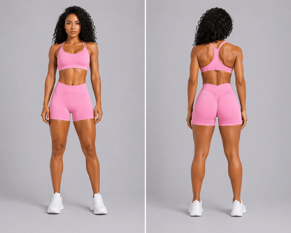 Women's V Back Gym Shorts - AresFit