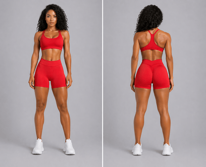 Women's V Back Gym Shorts - AresFit
