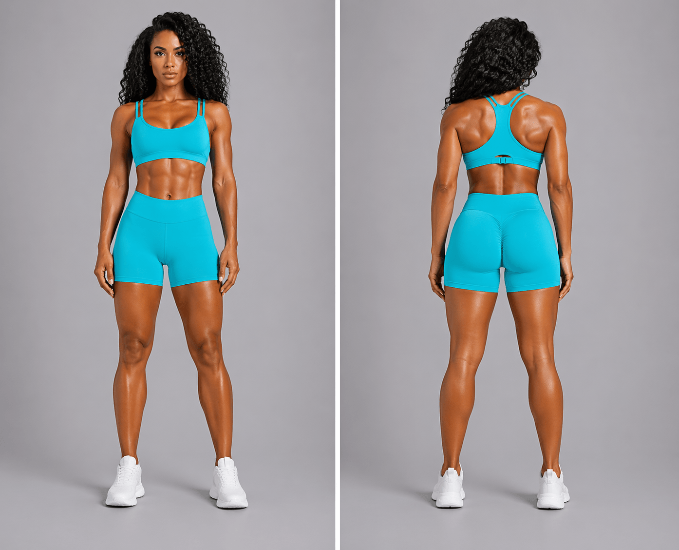 Women's V Back Gym Shorts - AresFit