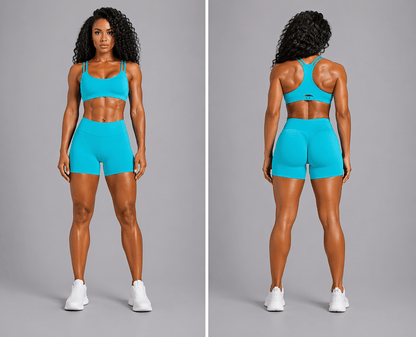 Women's V Back Gym Shorts - AresFit